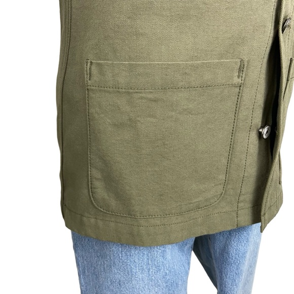 Gustin Army Green Canvas Chore Coat XS - Picture 6 of 13